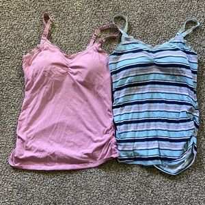 Jessica Simpson padded nursing tank tops